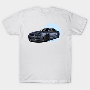 Godzilla SKYLINE GTR R34 T-Shirt